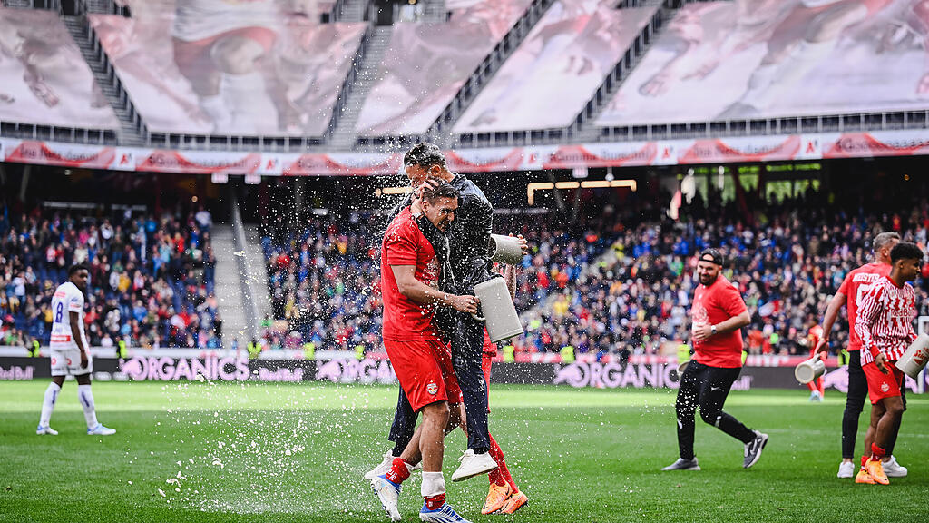 Red Bull Salzburg, Austria Wien, Feier