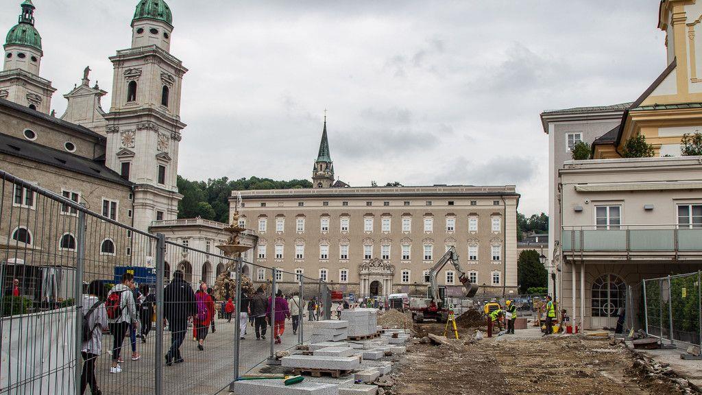 Bauarbeiten am Residenzplatz