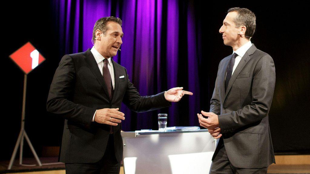 Debatte zwischen Kern und Strache