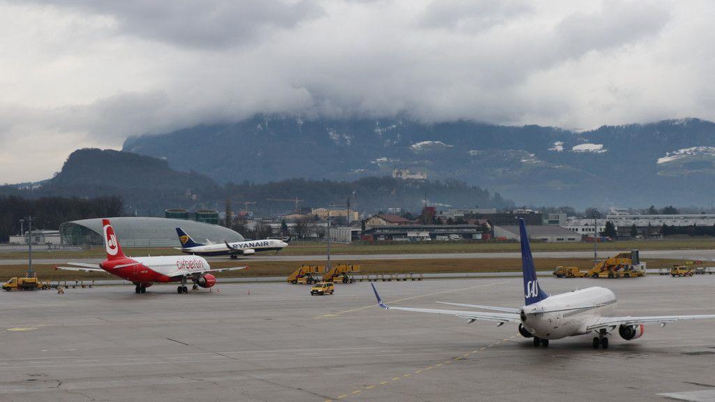 Hochbetrieb am Salzburger Flughafen