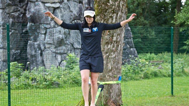 Slackline-Park in Rif