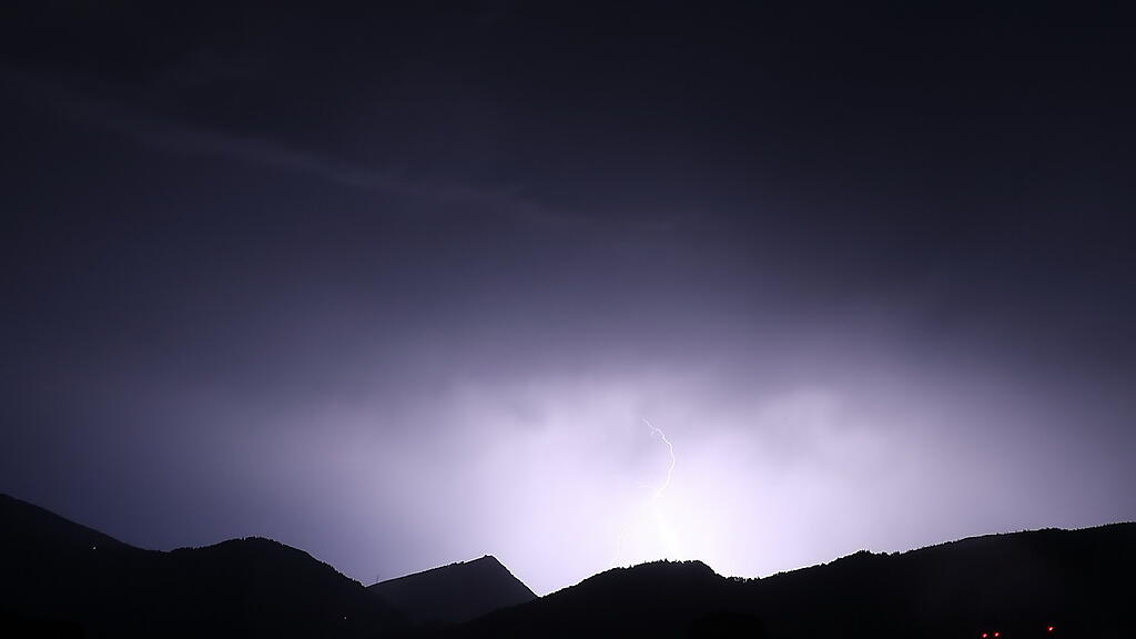 Unwetterzelle Salzburg Blitze