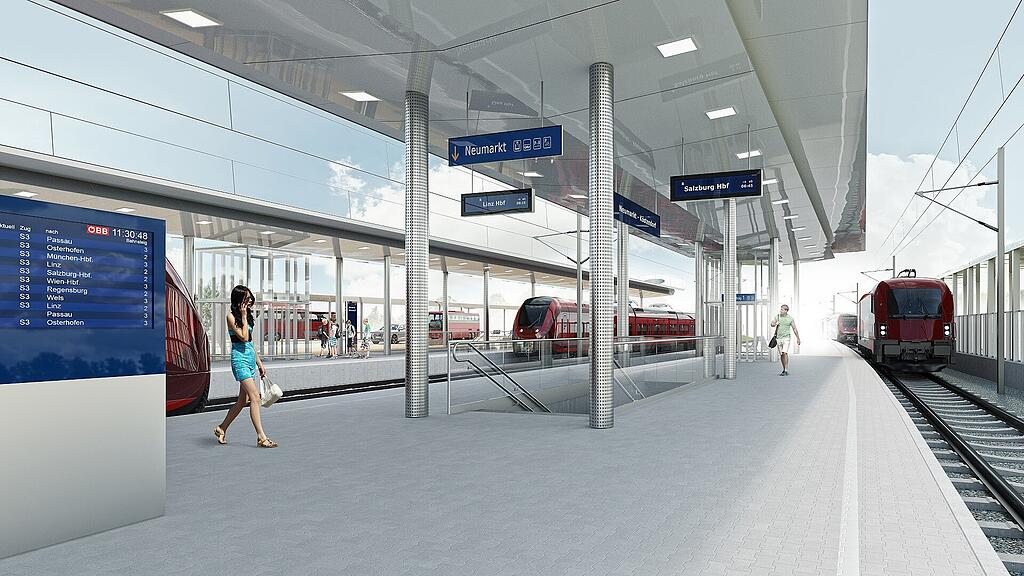 So soll der Bahnhof in Neumarkt künftig aussehen.