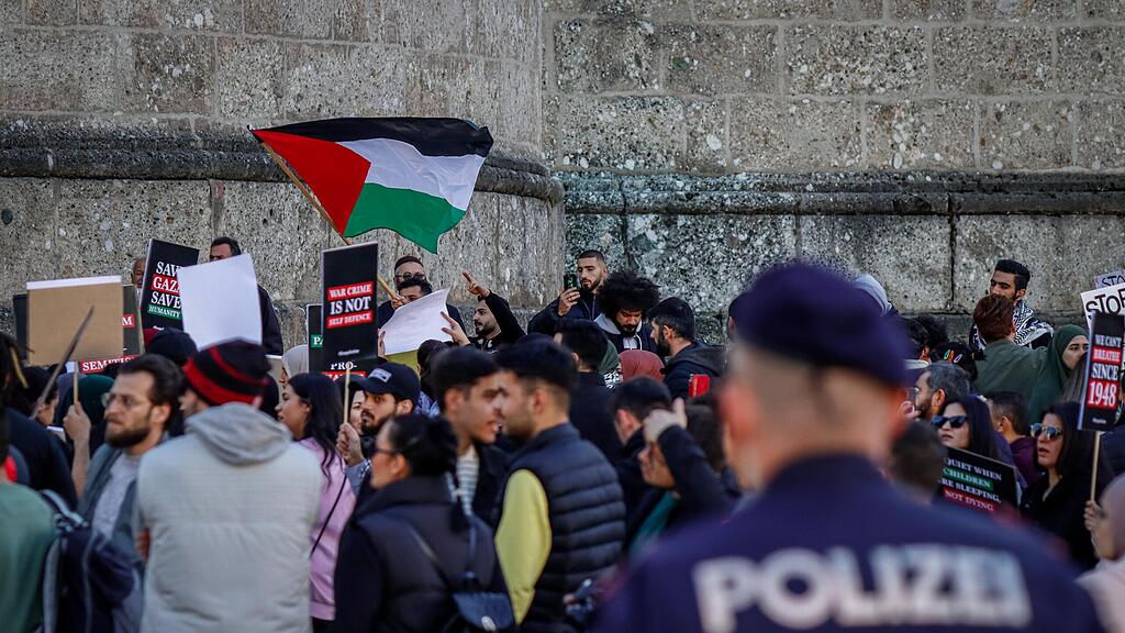 Demo in Salzburg für Bewohner von Gaza