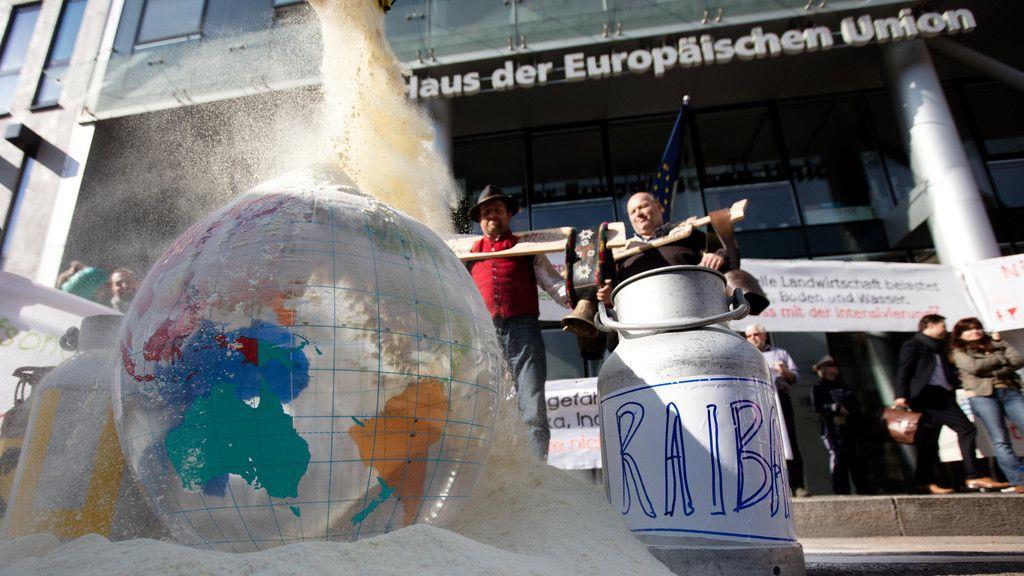 IG-Milch-Proteste in Wien