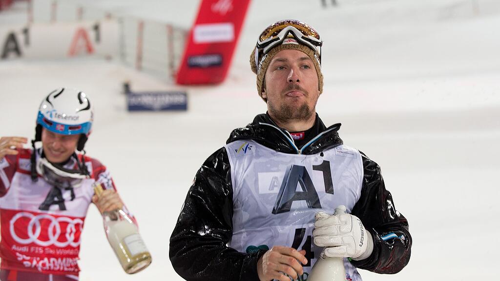 Hirscher nach dem Nachtslalom in Schladming.