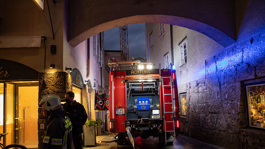 Wohnungsbrand Salzburger Altstadt