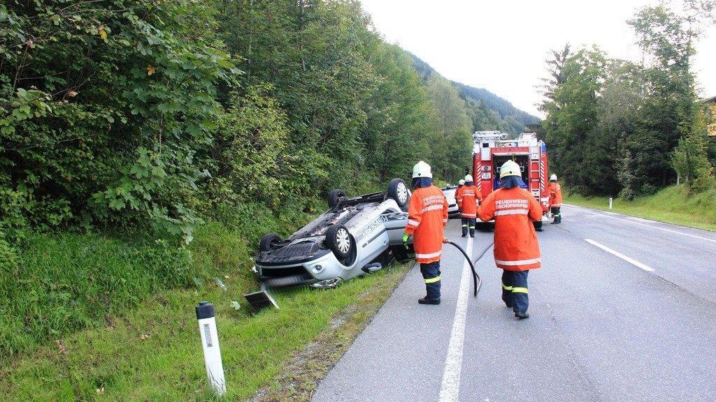 Bilder vom Pkw-Überschlag