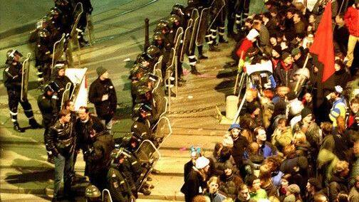 Opernball-Demo im Jahr 2000