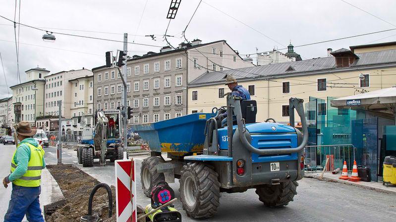Bauarbeiten am Hanuschplatz