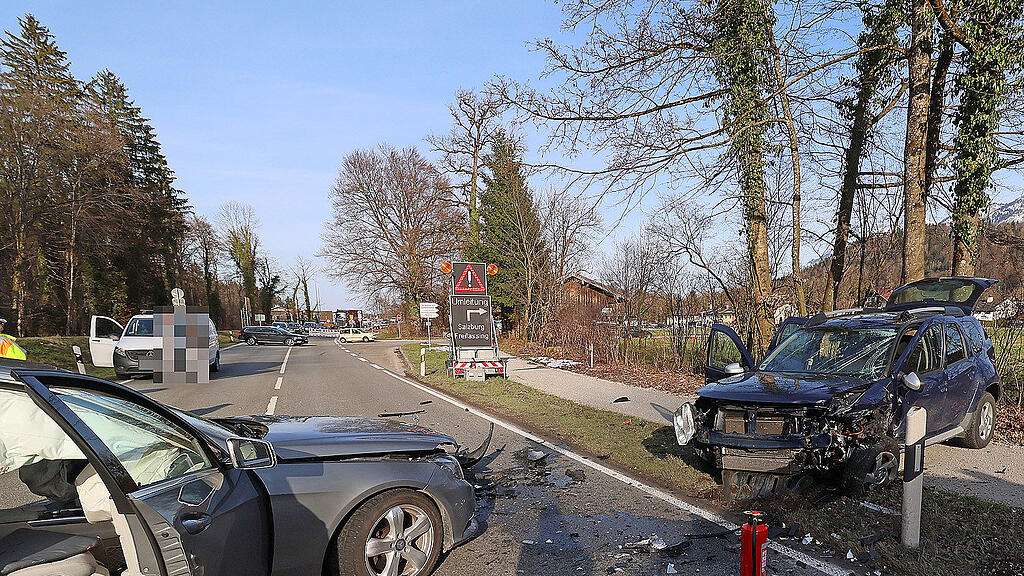 Unfall auf B21 bei Bad Reichenhall