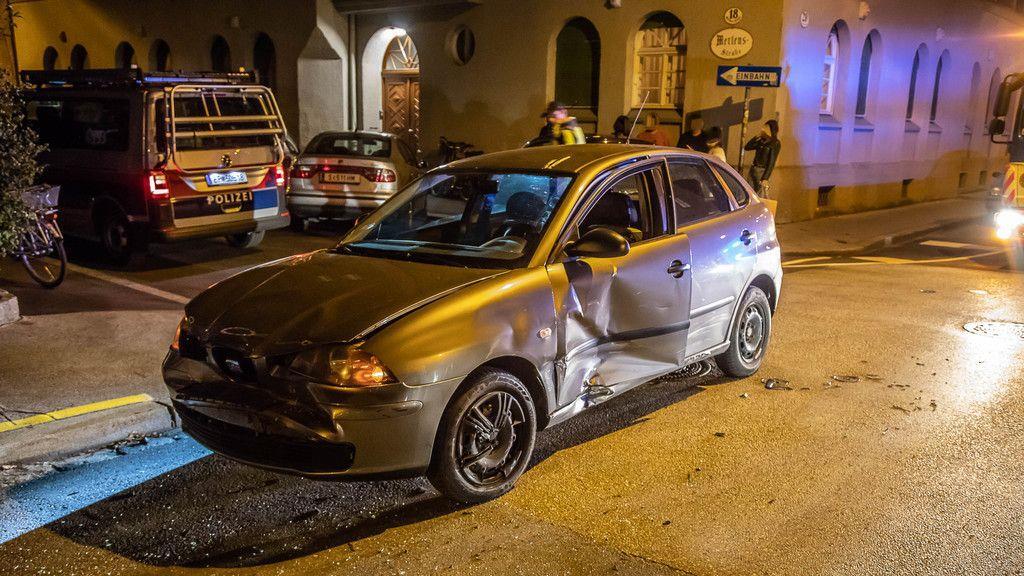 Bilder vom Unfall auf der Plainstraße