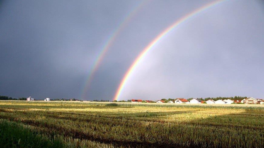Regenbogen über Traunreut