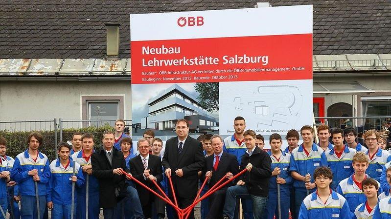 Spatenstich der neuen ÖBB-Lehrlingswerkstätte