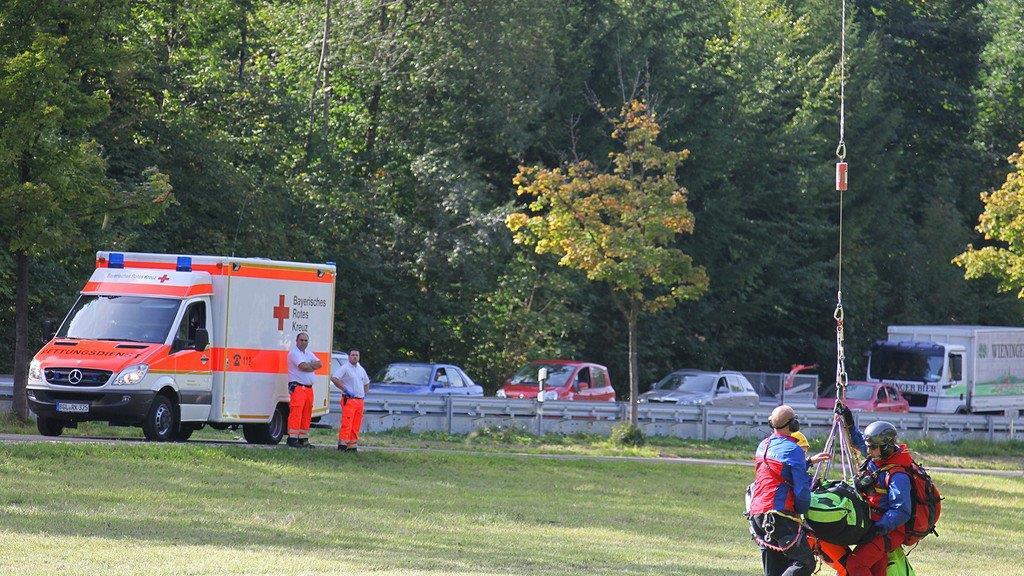 Bilder der Heli-Bergung