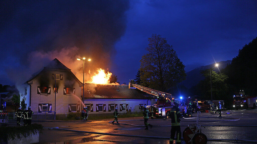 Gaststätte, Brand, Bad Reichenhall