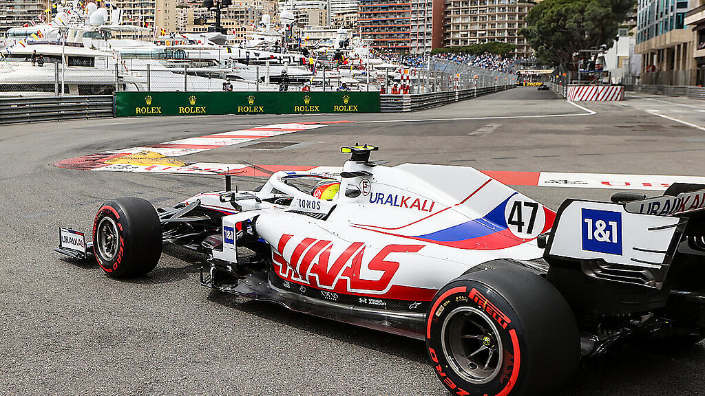 Mick Schumacher beim Formel-1-Training in Monaco