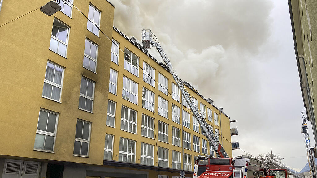 Brand in Innsbrucker Innenstadt