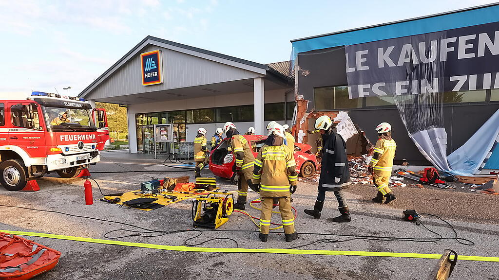 Feuerwehr-Übung in Elsbethen