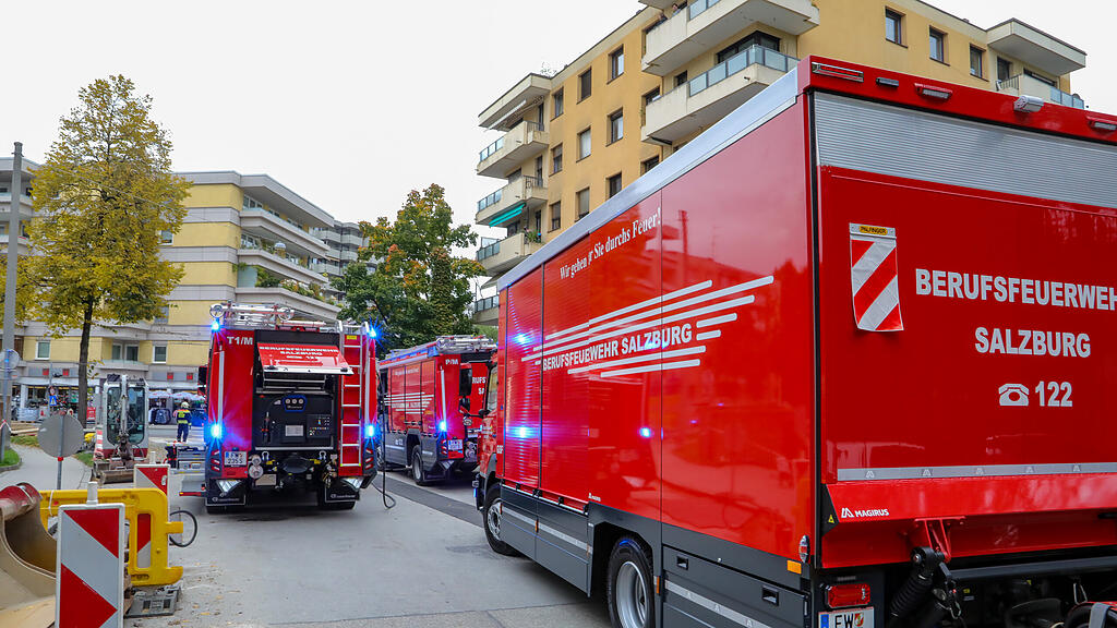 Gasleitung in Salzburg-Lehen beschädigt