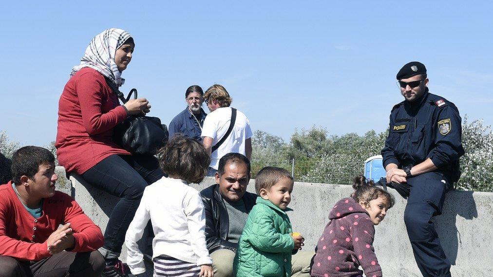 Bilder von Flüchtlingen am 12.9.15