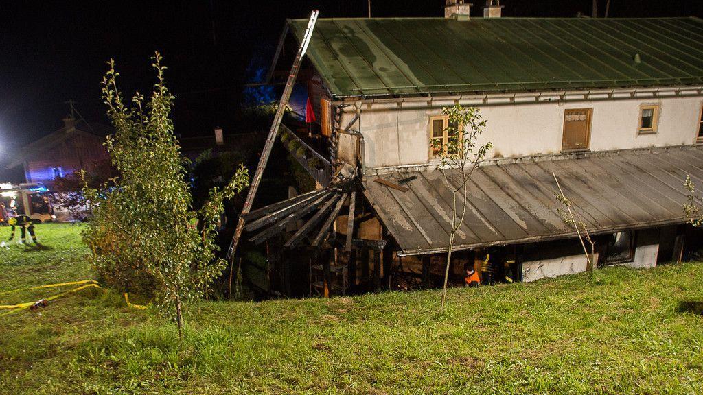 Großeinsatz bei Brand in Bischofswiesen