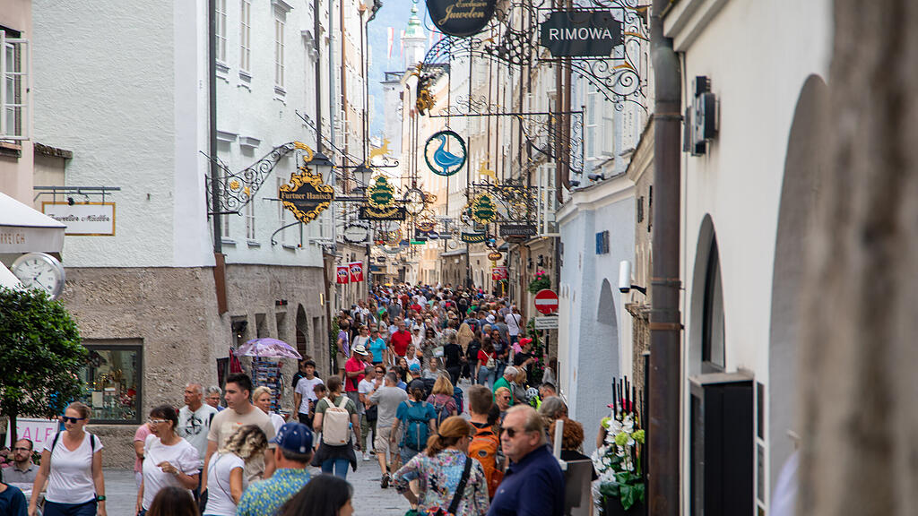 Tourist:innen-Ansturm in Salzburger Altstadt