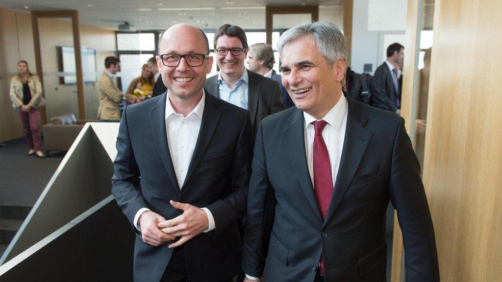 Bundeskanzler und Vizekanzler auf Ländle-Besuch