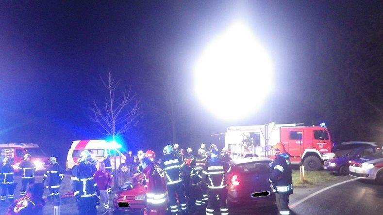 Ein 22-jähriger Pkw-Lenker musste aus dem Autowrack geschnitten werden.