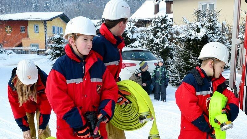 Jugendfeuerwehrübung in Grödig