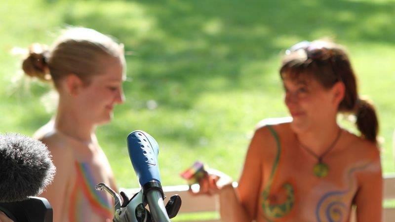 World Naked Bike Ride in Salzburg