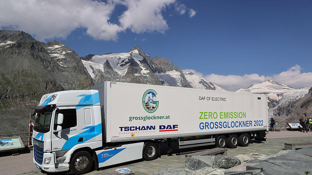 E-Lkw bezwingt Gro\u00dfglockner Alpenstra\u00dfe