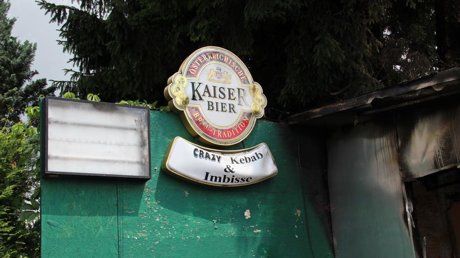 Kebap-Stand ausgebrannt