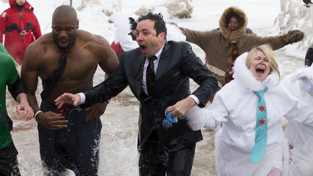 Jimmy Fallon Eis-Schwimmen