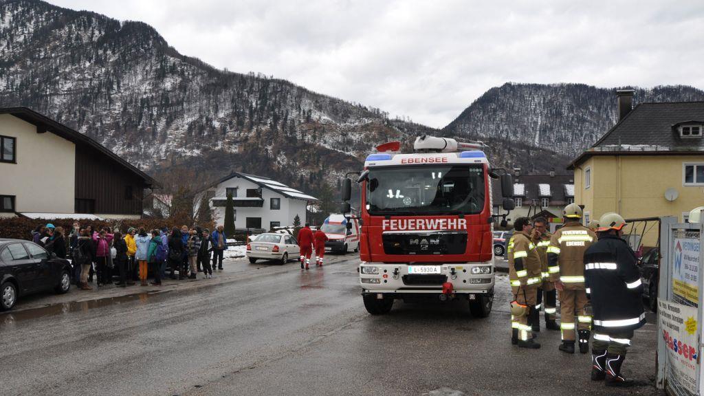 Bilder der Löscharbeiten in Ebensee