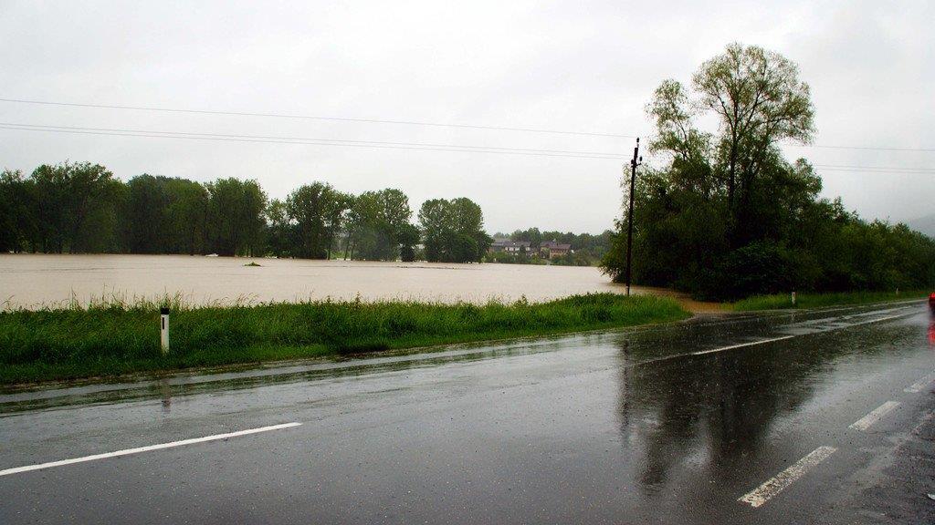 Hochwasser in Oberndorf