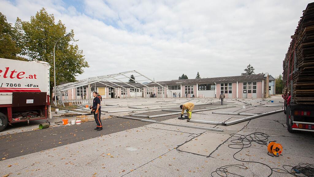Das Areal wurde im Herbst vorübergehend als Notquartier für Flüchtlinge adaptiert.