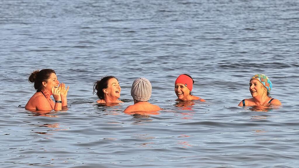 Silvesterschwimmen im Obertrumer See