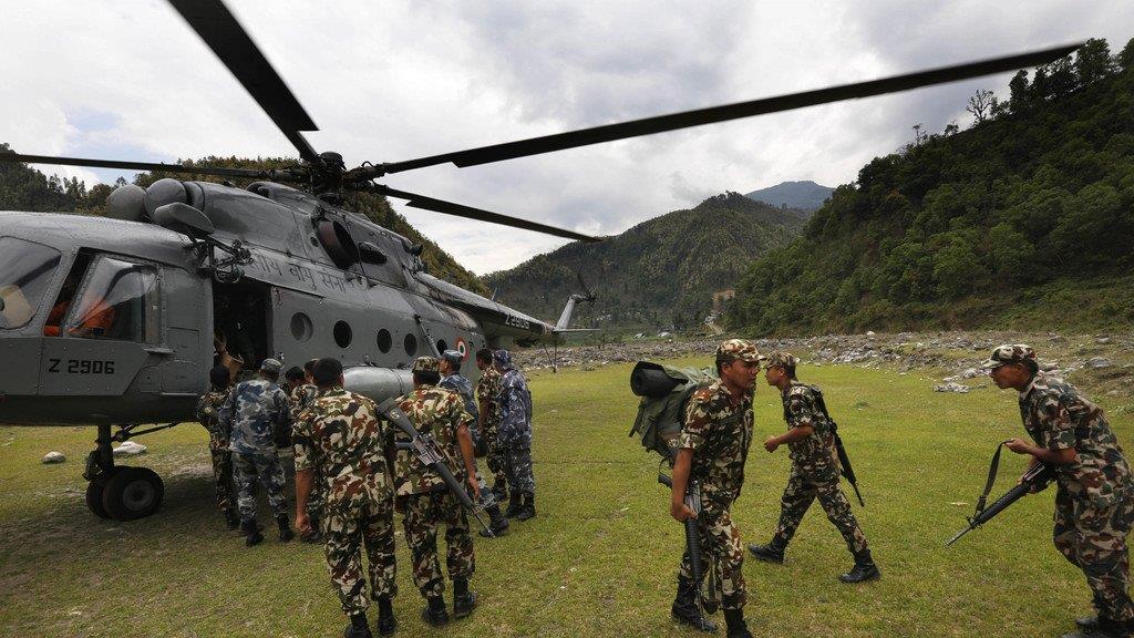 Hilfe nach Erdbeben in Nepal