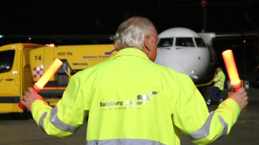 Abschied von Ari Berlin am Salzburger Flughafen