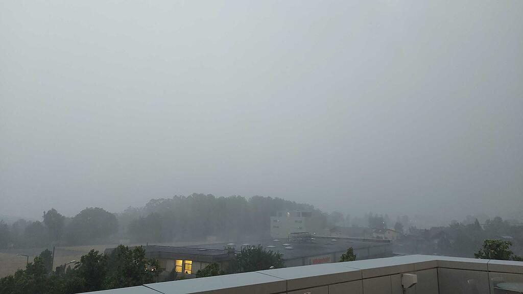 Gewitter über Salzburg