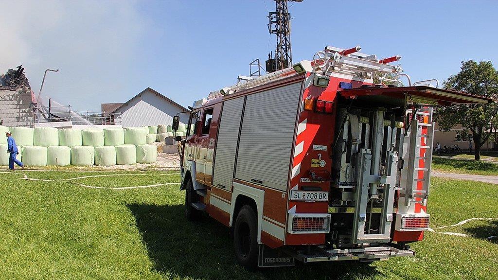 Thalgau: Bilder der Löscharbeiten