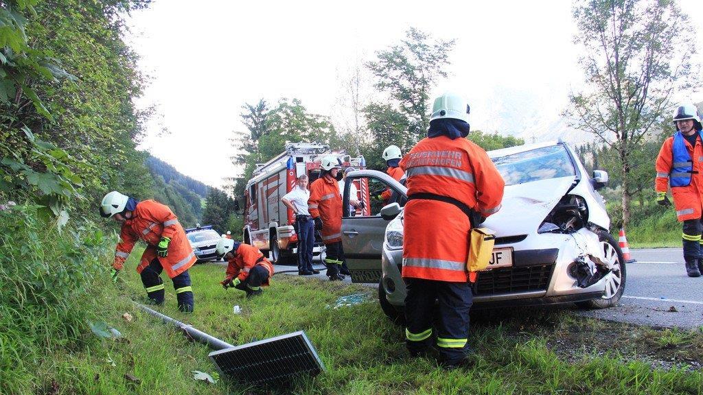 Bilder vom Pkw-Überschlag