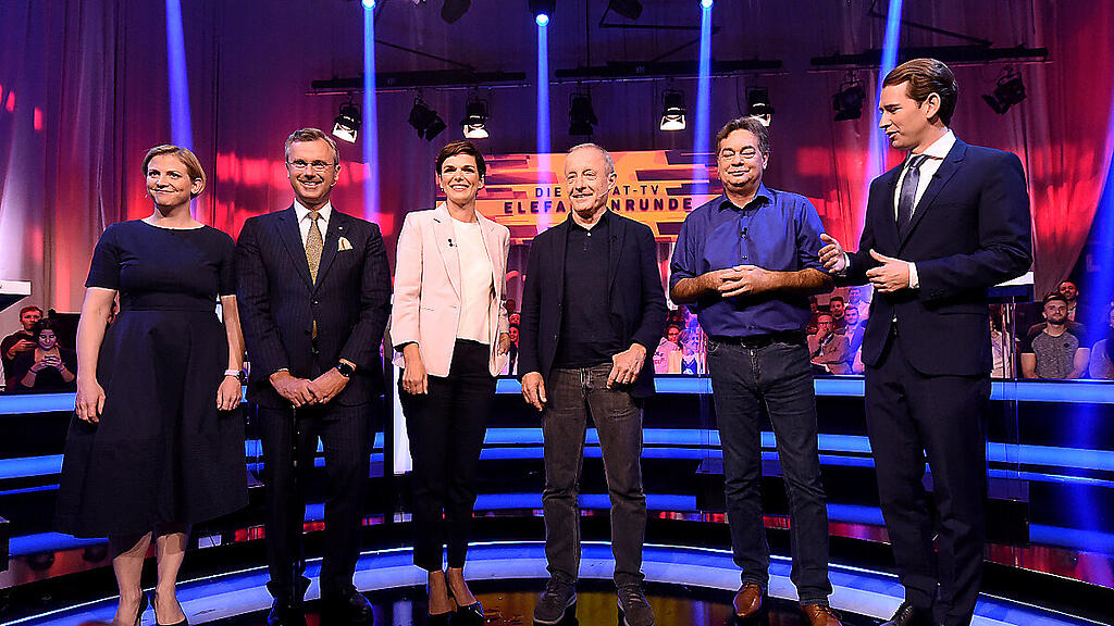 Elefantenrunde der Spitzenkandidaten