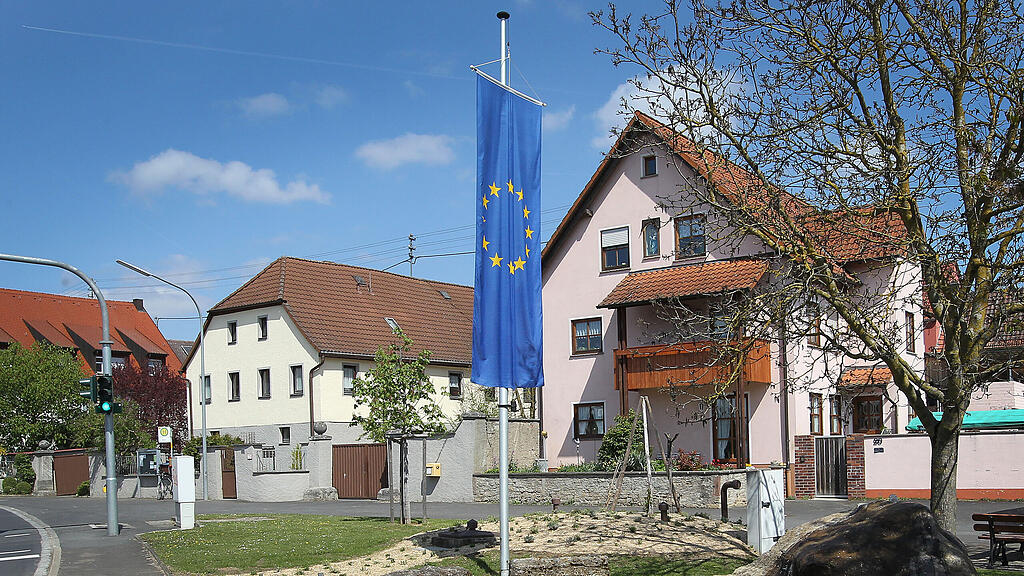 Gadheim bei Würzburg, Mittelpunkt der EU