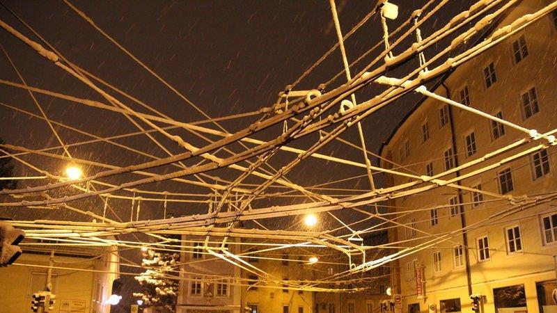 Erster Schnee in Salzburg
