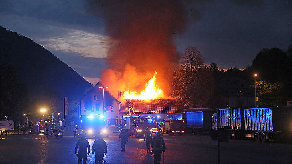 Gaststätte, Brand, Bad Reichenhall