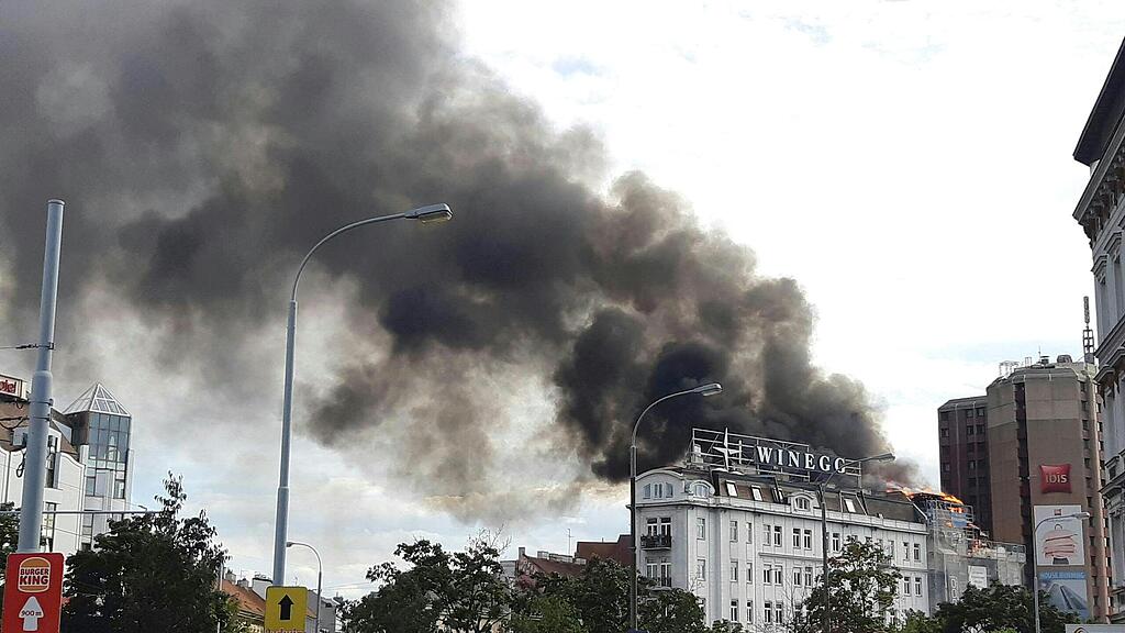 Dachbrand in Wien