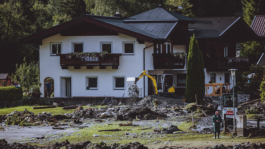Unwetter in Wald im Pinzgau