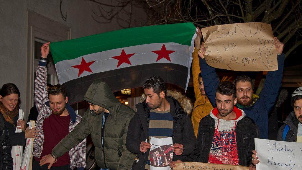 Gedenk-Demonstration für Aleppo in Salzburg I